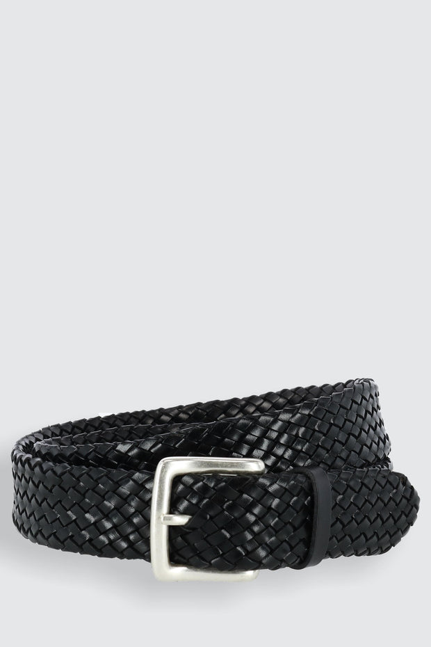 Toscana Leather Tubular Braided Belt