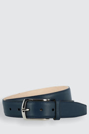 Borgo Boxcalf Dress Belt with Solid Brass Buckle