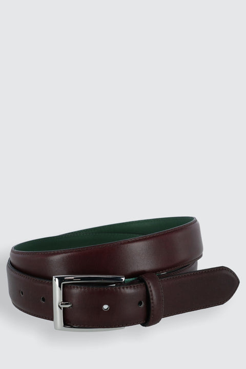 The Edward Slim Calfskin Leather Belt